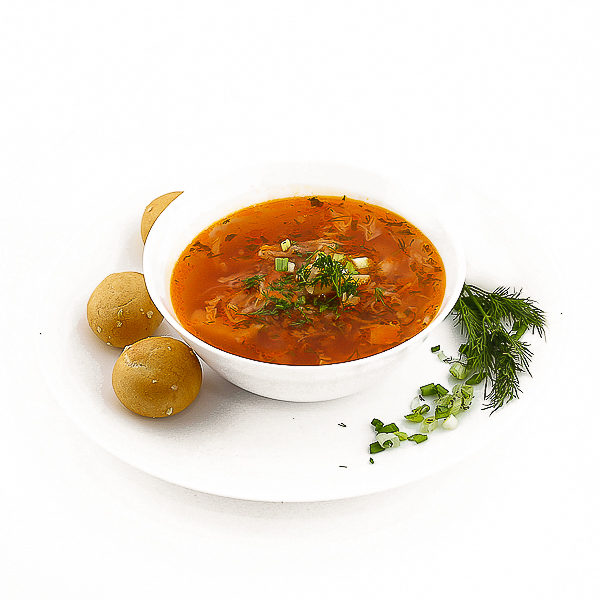 Борщ с мясом порционный
