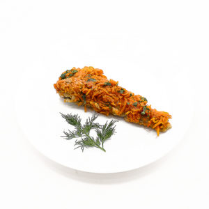 Минтай запеченный с овощами