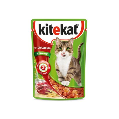 Корм для кошек Китекат Говядина в желе 85г