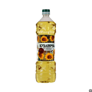 Масло подсолнечное Кубаночка рафинированное дезодорированное 1л