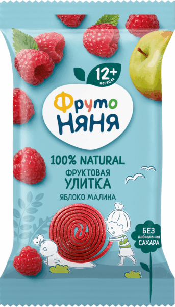 Фруктовая Улитка Фруто Няня яблоко малина 15г