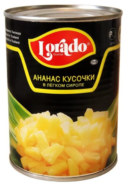 Ананасы Лорадо кусочками 580мл