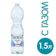 Вода минеральная Сенежская газированная 1,5л