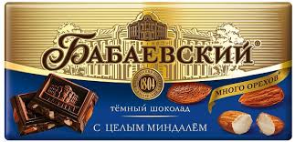 Шоколад Бабаевский с миндалем 100г