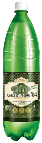 Вода минеральная Галерея источников Нагутская №4, 1,5л