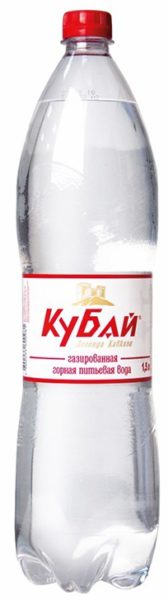 Вода минеральная Кубай газированная, 1,5л