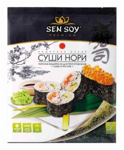 Водоросли морские сушеные Суши Нори, 14г