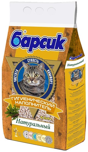 Гигиенический наполнитель Барсик Натуральный, 4,54л
