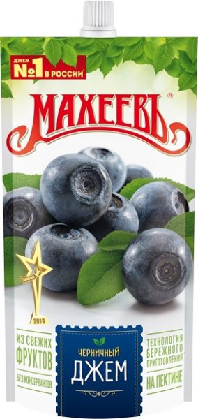 Джем Махеев черничный, 300г