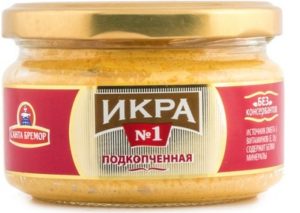 Икра мойвы подкопченная, 180г