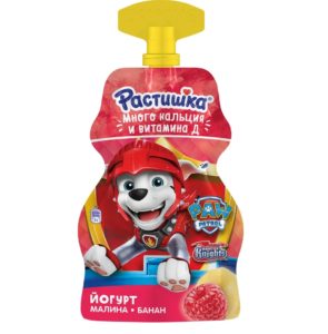 Йогурт Растишка малина/банан 2,6% 70г