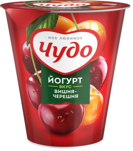 Йогурт Чудо вишня черешня 2,5% 290г