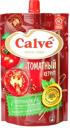 Кетчуп Кальве Томатный 350гр м/у ООО Юнилевер Русь
