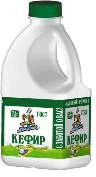 Кефир Кубанский молочник 2,5% 720г