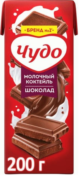 Коктейль молочный Чудо шоколад 3% 0,2л