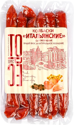 Колбаски Итальянские Торес, 200г