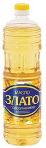 Масло подсолнечное Злато рафинированное дезодорированное, 1л