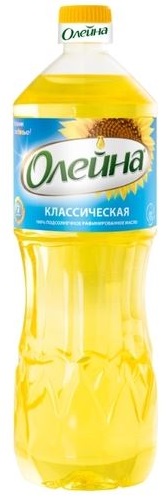 Масло подсолнечное Олейна, 1л