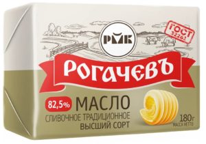 Масло сливочное Традиционное Рогачев в/с 82,5% 160г