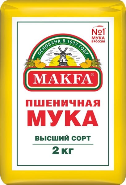 Мука Пшеничная Макфа, 2кг