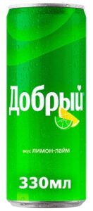Напиток Добрый Лимон-Лайм, 0,33л