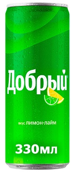Напиток Добрый Лимон-Лайм, 0,33л