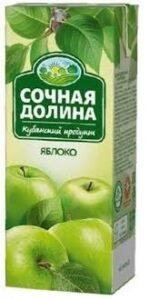 Напиток сокосодержащий Сочная Долина яблоко, 0,2л