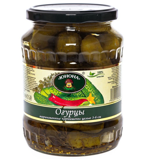 Огурцы маринованные Юнона, 700г