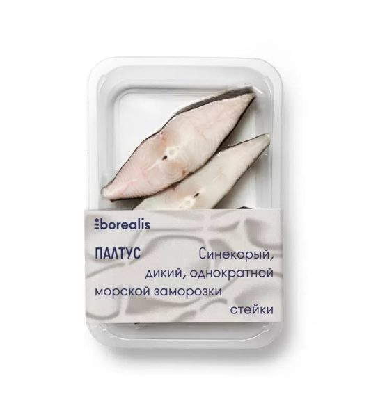 Палтус Синекорый стейки мороженые, 400г