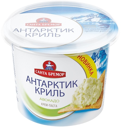 Паста из морепродуктов Антарктик-Криль с авокадо, 150г