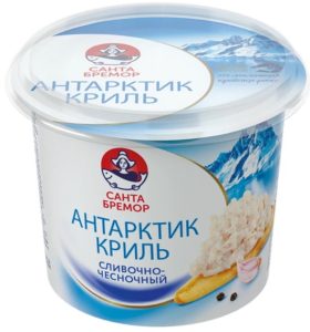 Паста из морепродуктов Антарктик-Криль сливочно чесночный, 150г