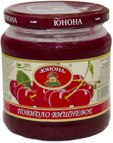Повидло вишневое, 500гр