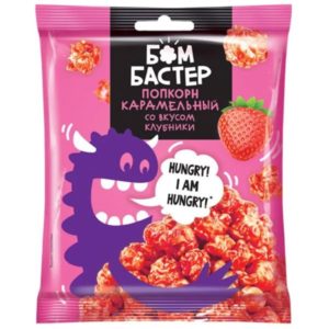 Попкорн Бомбастер Клубника, 50гр