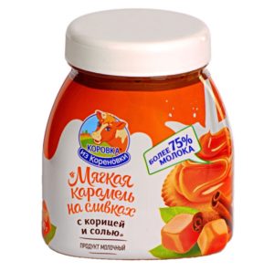 Мягкая карамель на сливках с корицей и солью 340г