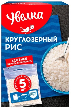 Рис круглозерный Увелка 5*80г