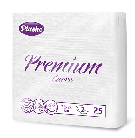 Салфетки Plushe 33*33 2сл 25шт