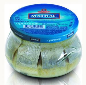 Сельдь филе кусочки в масле Матиас, 260г
