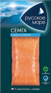 Семга слабосолёная филе-кусочки, 200г