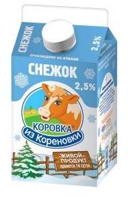 Снежок Коровка из Кореновки 2.5% 450г