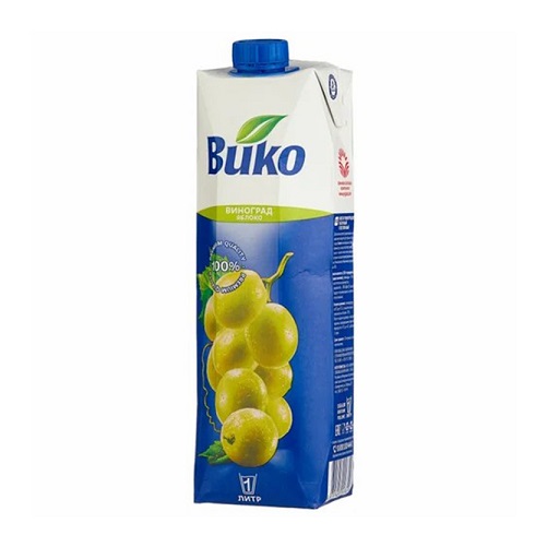 Сок Вико виноград яблоко, 1л
