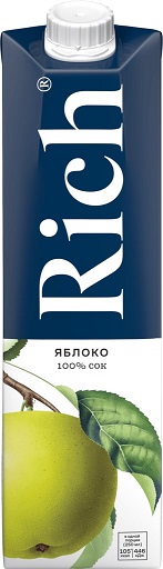 Сок Рич яблоко, 1л