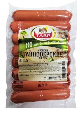 Сосиски Ганноверские Экстра Тавр, 430г