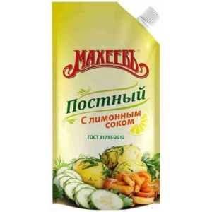 Соус Махеев Постный на растительной основе с лимонным соком 200мл