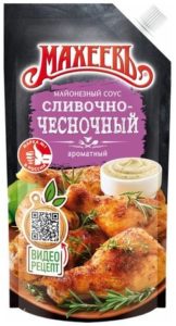 Соус майонезный Махеев Сливочно-чесночный 25% 200мл
