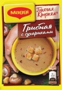Суп Горячая кружка грибная с сухариками, 20г