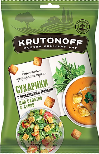 Сухарики Крутоноф с прованскими травами, 100гр