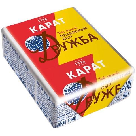 Сыр плавленый Дружба Карат 45%, 90г