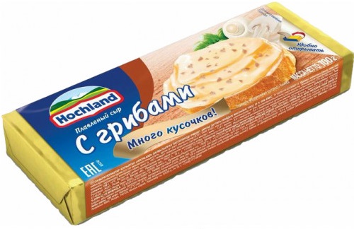 Сыр плавленый Хохланд с грибами, 100г