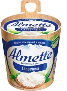 Сыр творожный Альметте сливочный, 150г