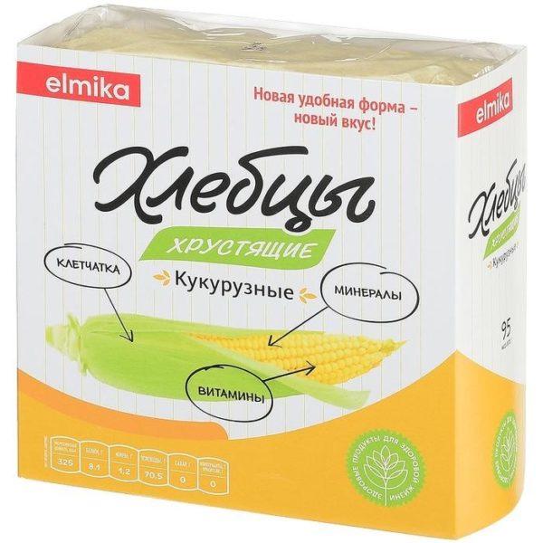 Хлебцы Эльмика кукурузные 95г